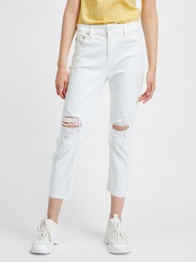 Biele dámske slim fit džínsy GAP