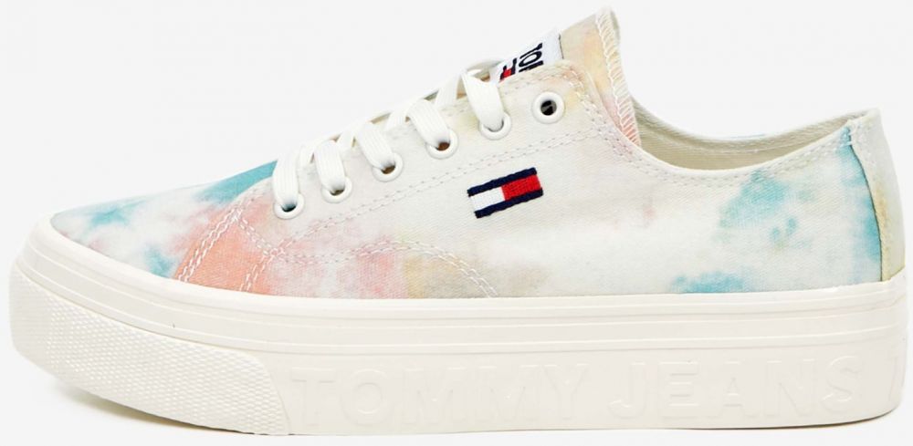 Tenisky pre ženy Tommy Hilfiger - krémová, modrá