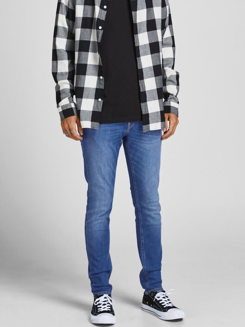 Modré slim fit rifle Jack & Jones Liam
