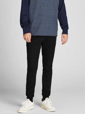 Čierne basic tepláky Jack & Jones New Basic galéria