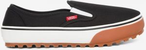 Bielo-čierne slip on tenisky VANS