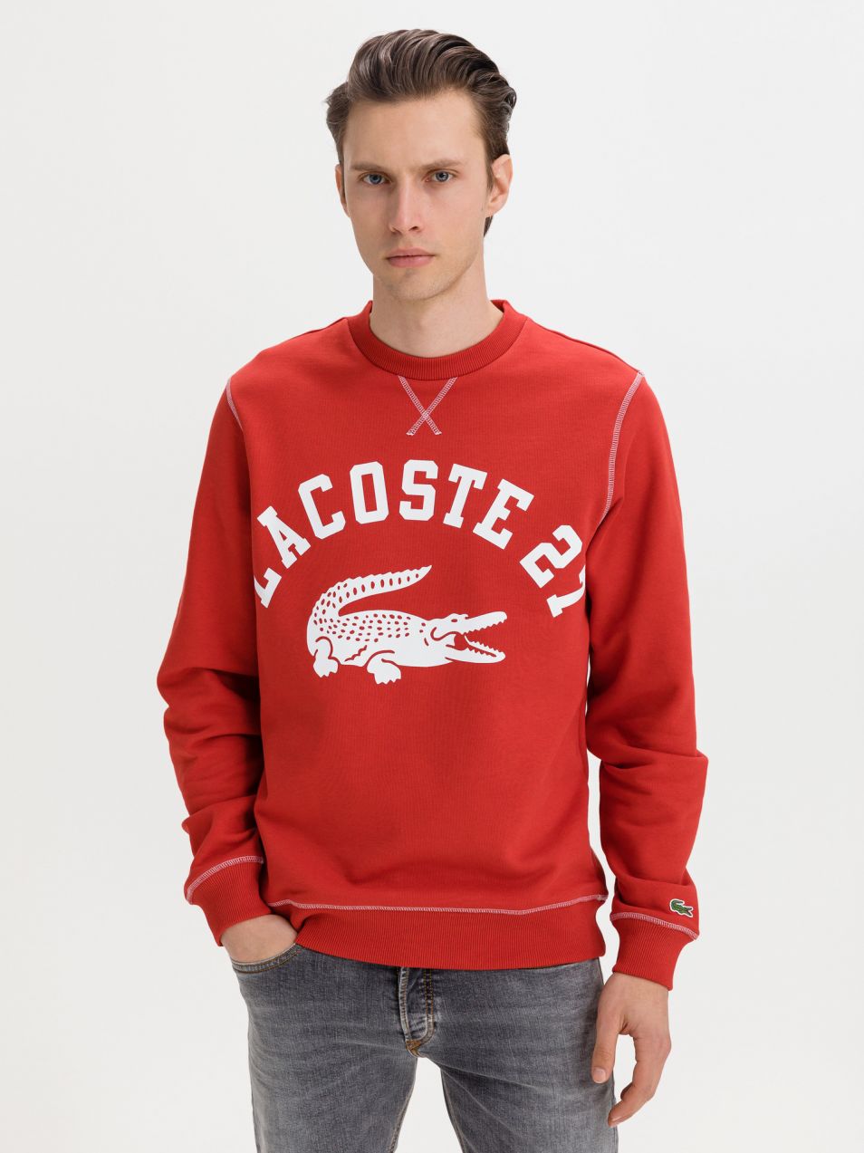 Lacoste Mikina Červená