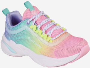 Modro-ružové dievčenské tenisky Skechers