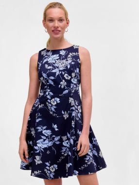 Tmavomodré kvetinové šaty ORSAY