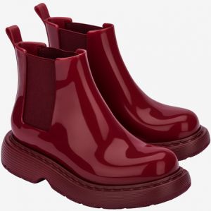 Vínové chelsea topánky Melissa Step Boot