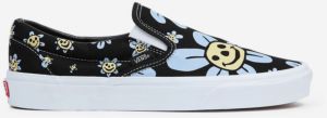 Čierne dámske kvetované slip on tenisky VANS