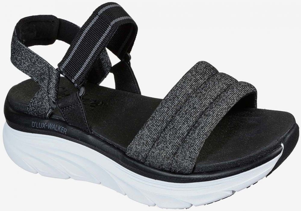 Čierne dámske sandále Skechers