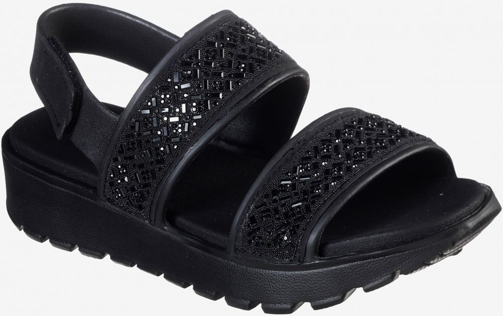 Čierne dámske sandále Skechers