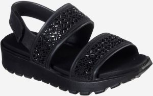 Čierne dámske sandále Skechers