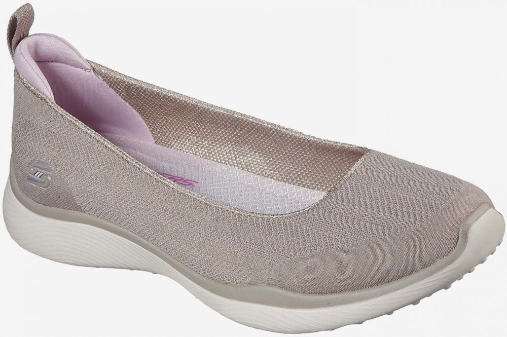 Béžové baleríny Skechers