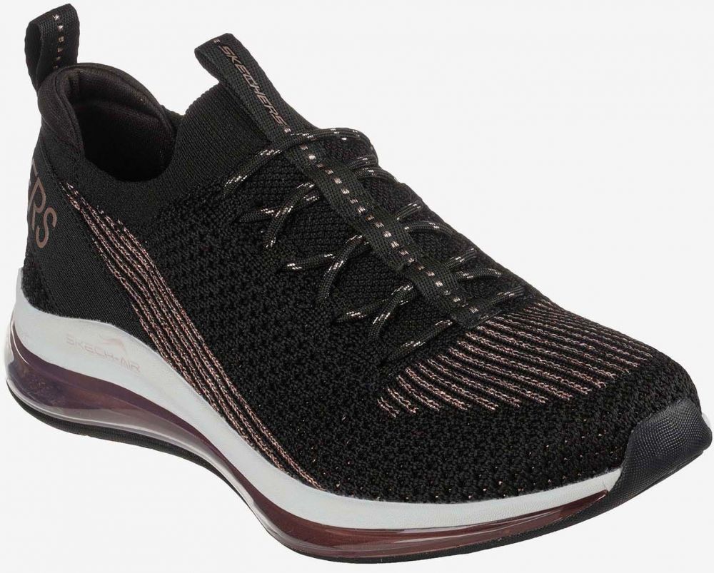 Hnedo-čierne dámske tenisky Skechers