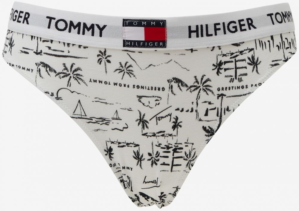 Čierno-biele vzorované nohavičky Tommy Hilfiger