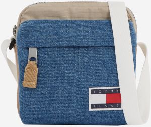 Béžová a modrá pánska crossbody taška Tommy Hilfiger