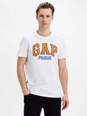 GAP biele pánske tričko Logo f-prague city t