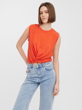 Červený top VERO MODA June