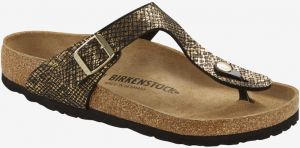 Hnedé vzorované žabky Birkenstock Gizeh
