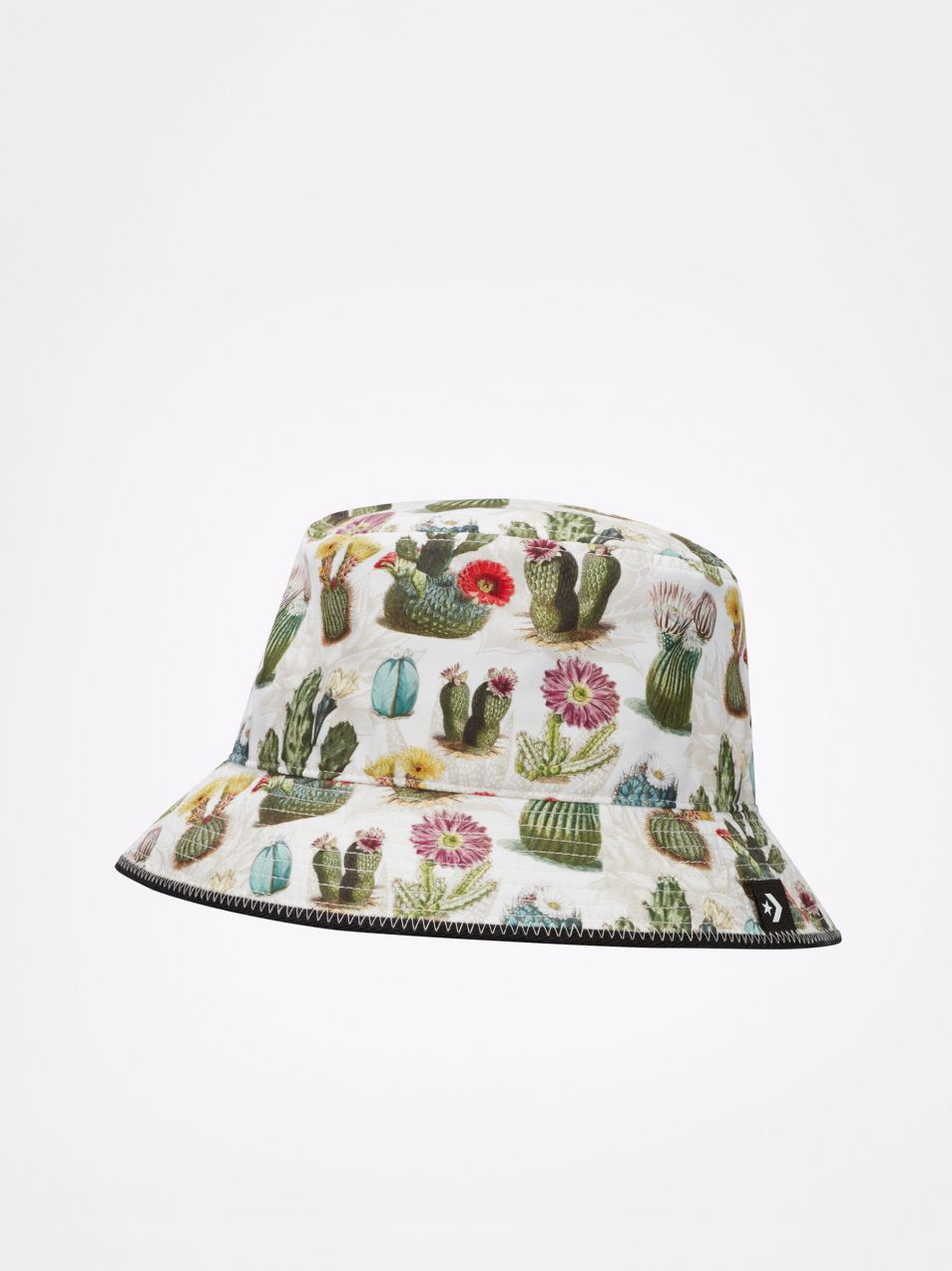 Biely vzorovaný unisex klobúk Converse Pattern Bucket