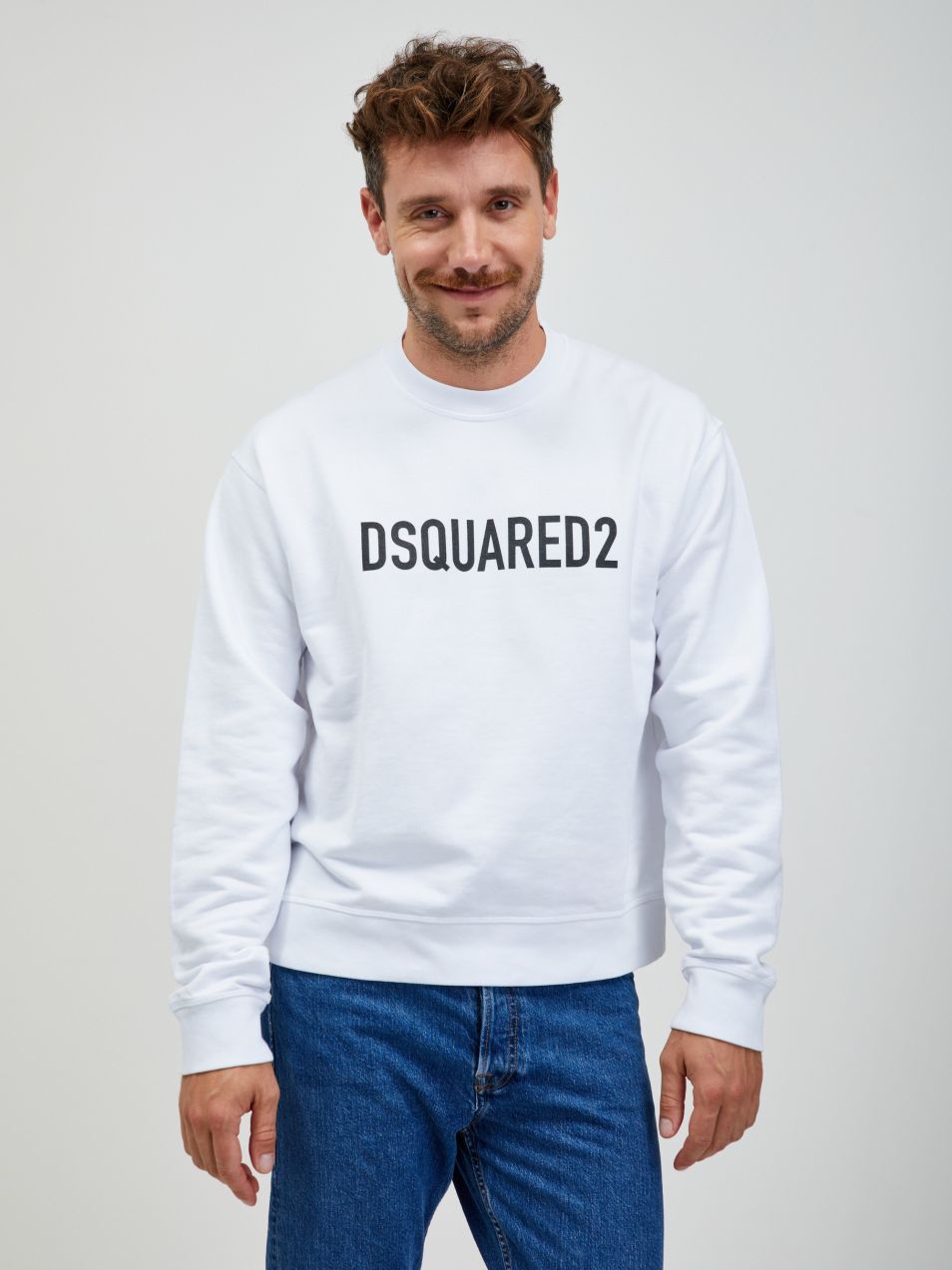 Biela pánska mikina DSQUARED2