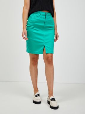 Zelená sukňa s krátkym rukávom ORSAY