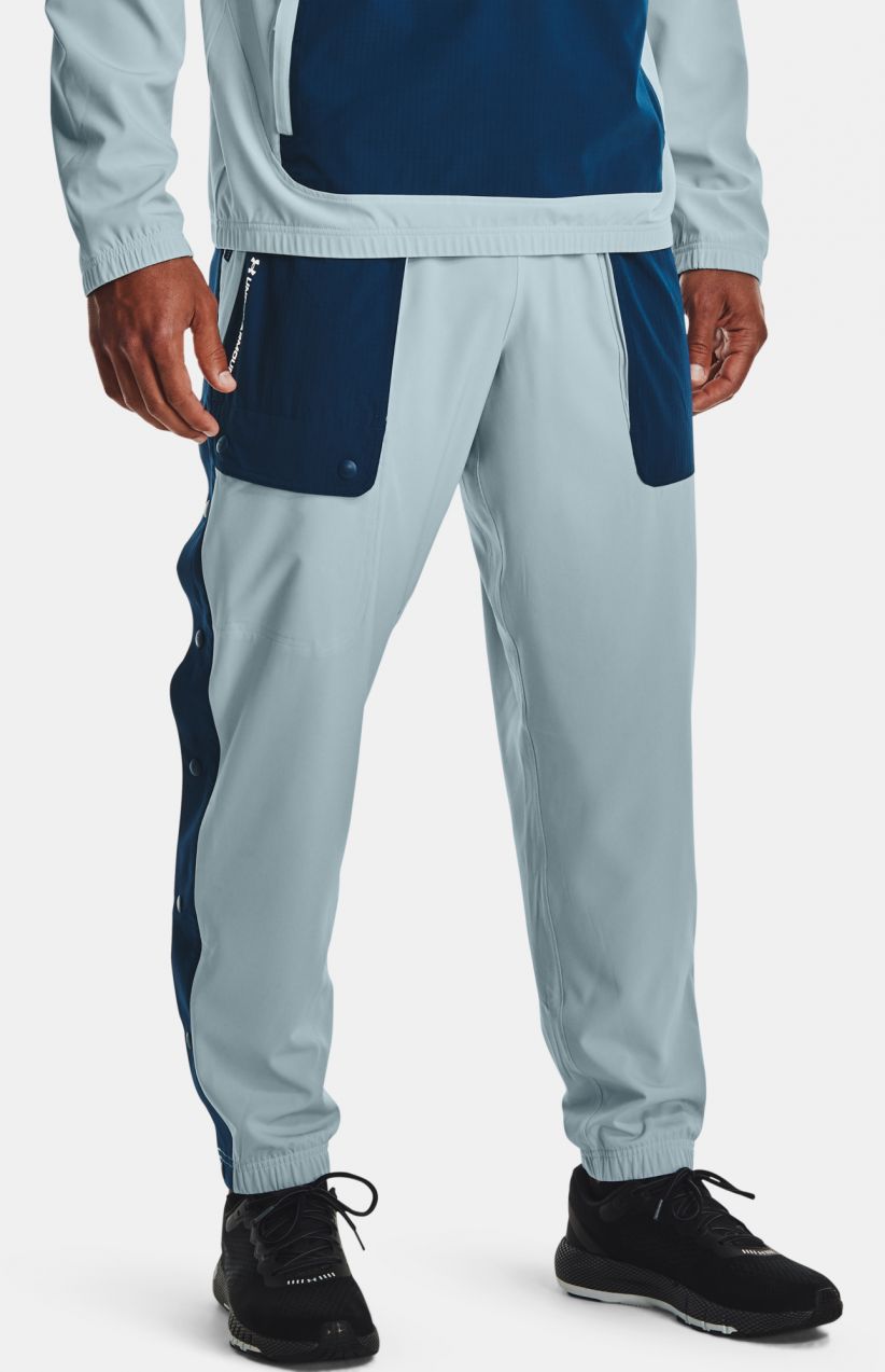 Tepláky Under Armour RUSH WOVEN TEAR AWAY PANT-BLU
