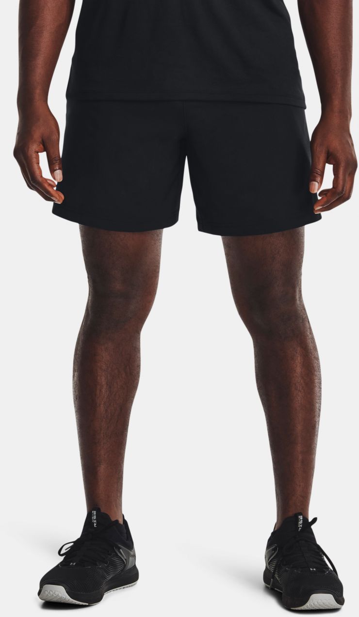 Under Armour UA Woven 7in Geo Shorts - čierne