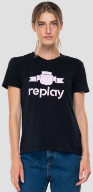 Čierne dámske tričko Replay