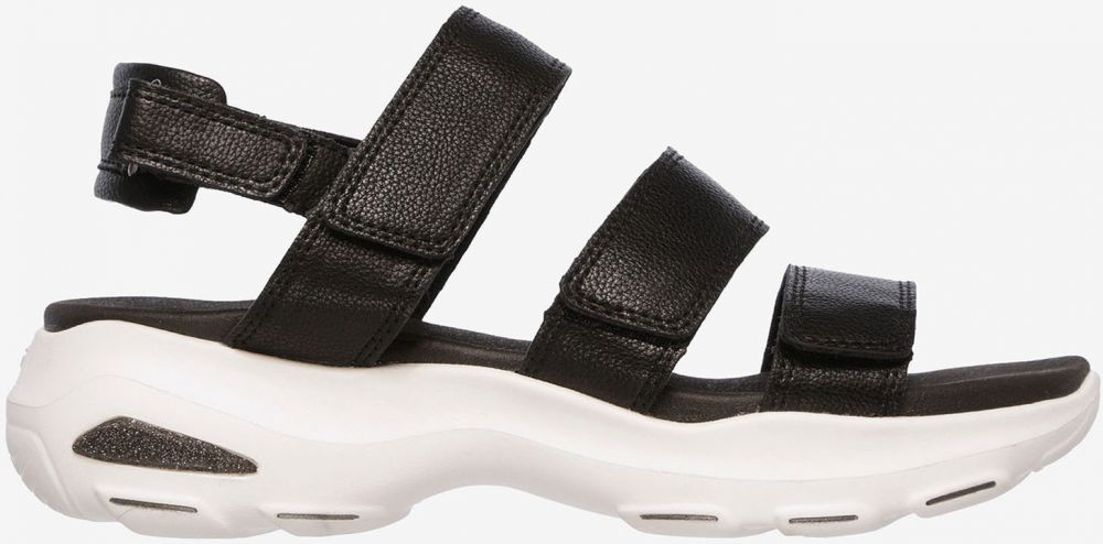 Čierne dámske sandále Skechers