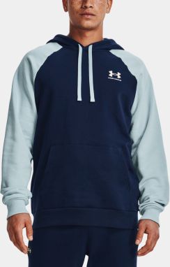 Mikiny s kapucou pre mužov Under Armour - modrá