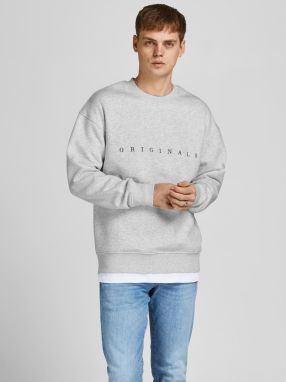 Svetlošedá žíhaná mikina Jack & Jones Copenhagen