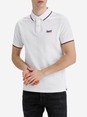 Tričká s krátkym rukávom pre mužov Superdry - biela