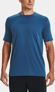 Tričko Under Armour M GFB Elevated Icon - modrá