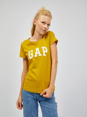Tričká s krátkym rukávom pre ženy GAP - žltá