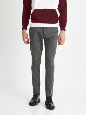 Chino nohavice pre mužov Celio - sivá