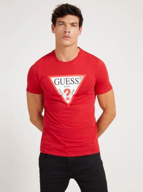 Tričká s krátkym rukávom pre mužov Guess - červená