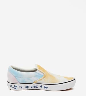 Espadrilky, slip on pre ženy VANS - žltá, svetlomodrá