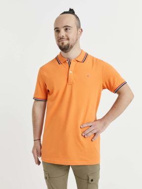 Tričká s krátkym rukávom pre mužov Celio - oranžová