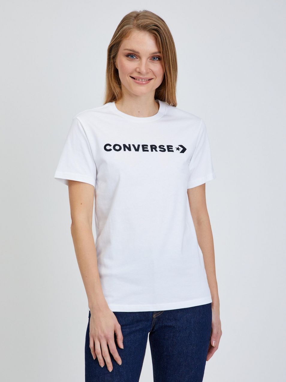 Biele dámske tričko Converse