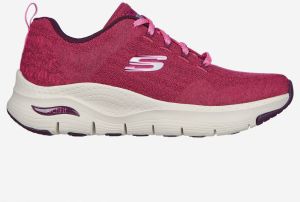 Tmavoružové dámske tenisky Skechers