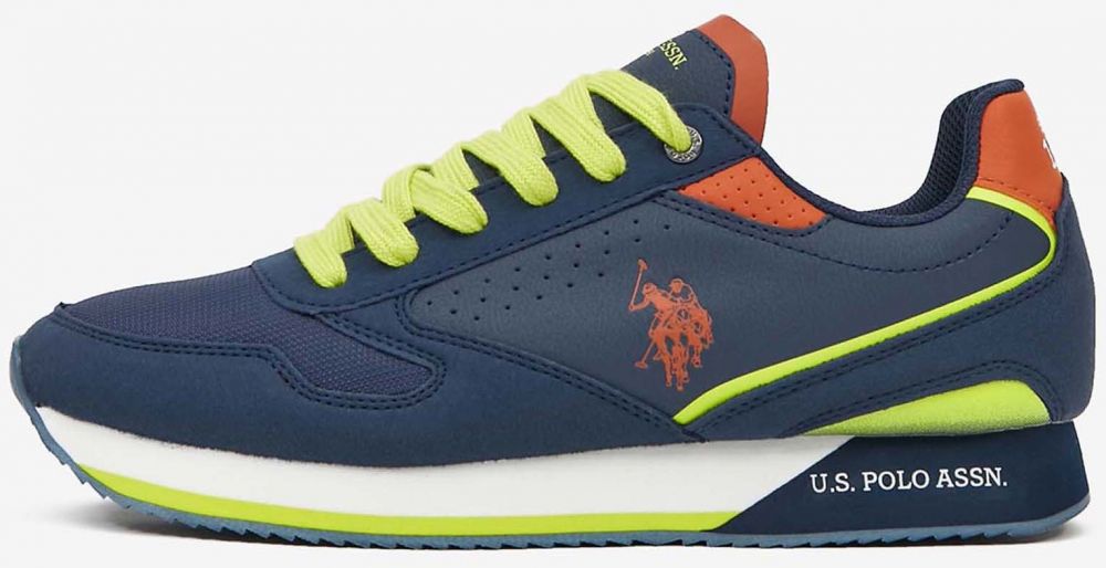 Tmavomodré pánske tenisky v semišovej úprave US Polo Assn. Nobil