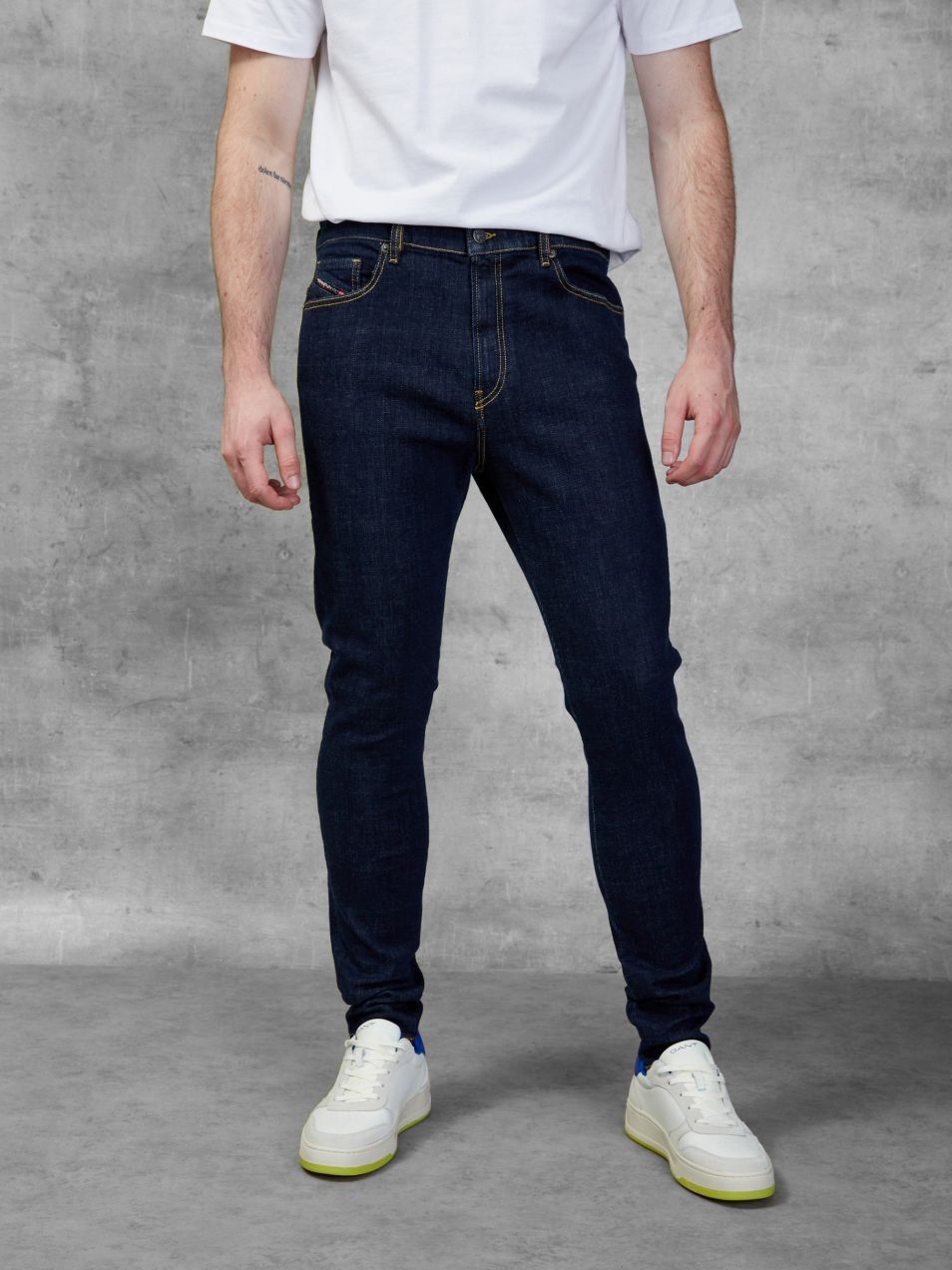 Skinny fit pre mužov Diesel - tmavomodrá