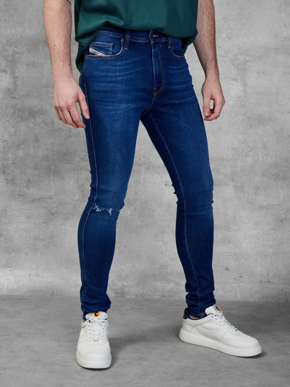 Skinny fit pre mužov Diesel - tmavomodrá