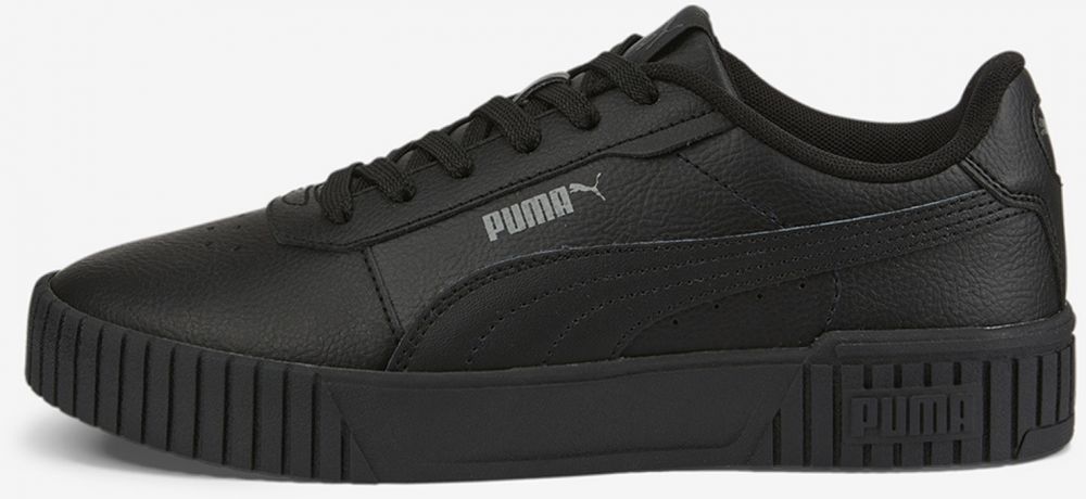 Čierne dámske kožené tenisky Puma Carina 2.0