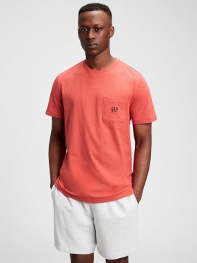 GAP oranžové pánske tričko Logo pocket