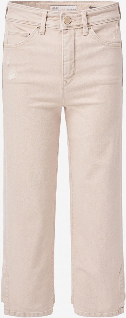 Béžové straight fit džínsy Salsa Jeans
