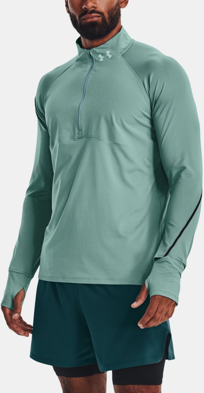 Tričká s dlhým rukávom pre mužov Under Armour - zelená