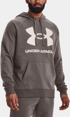 Mikiny s kapucou pre mužov Under Armour - hnedá