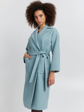 Kabáty pre ženy ICHI - svetlomodrá galéria