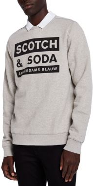 Scotch&Soda sivá pánska mikina Amsterdams Blauw galéria