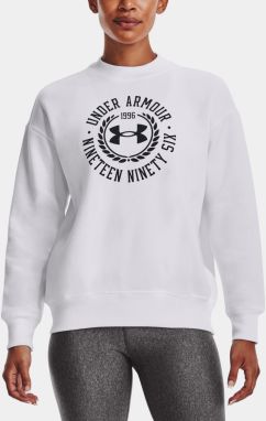 Mikina Under Armour Rival Fleece Crest Grp Crew - biela