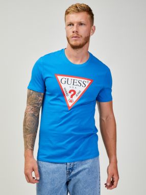 Modré pánske tričko Guess